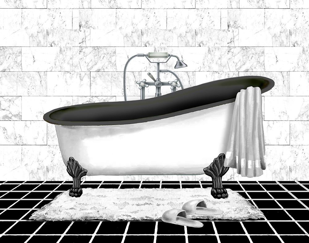 Modern Bath II art print by Conrad Knutsen for $57.95 CAD