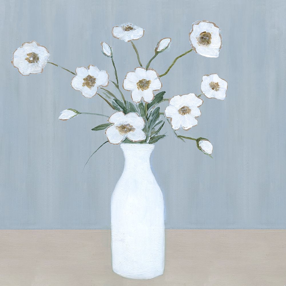 Milk Glass Arrangement I art print by Marilyn Dunlap for $57.95 CAD