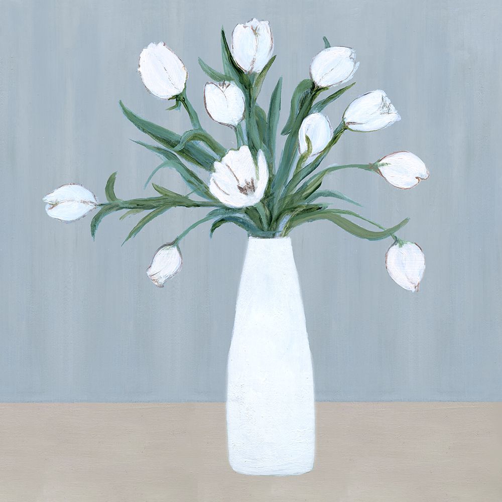 Milk Glass Arrangement II art print by Marilyn Dunlap for $57.95 CAD