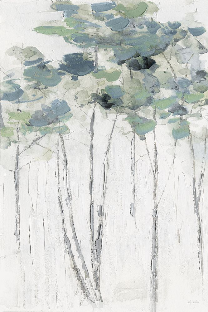 Impasto Tree Line I art print by Sally Swatland for $57.95 CAD