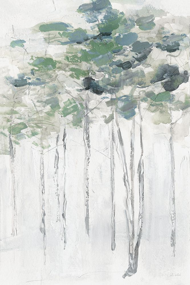 Impasto Tree Line II art print by Sally Swatland for $57.95 CAD