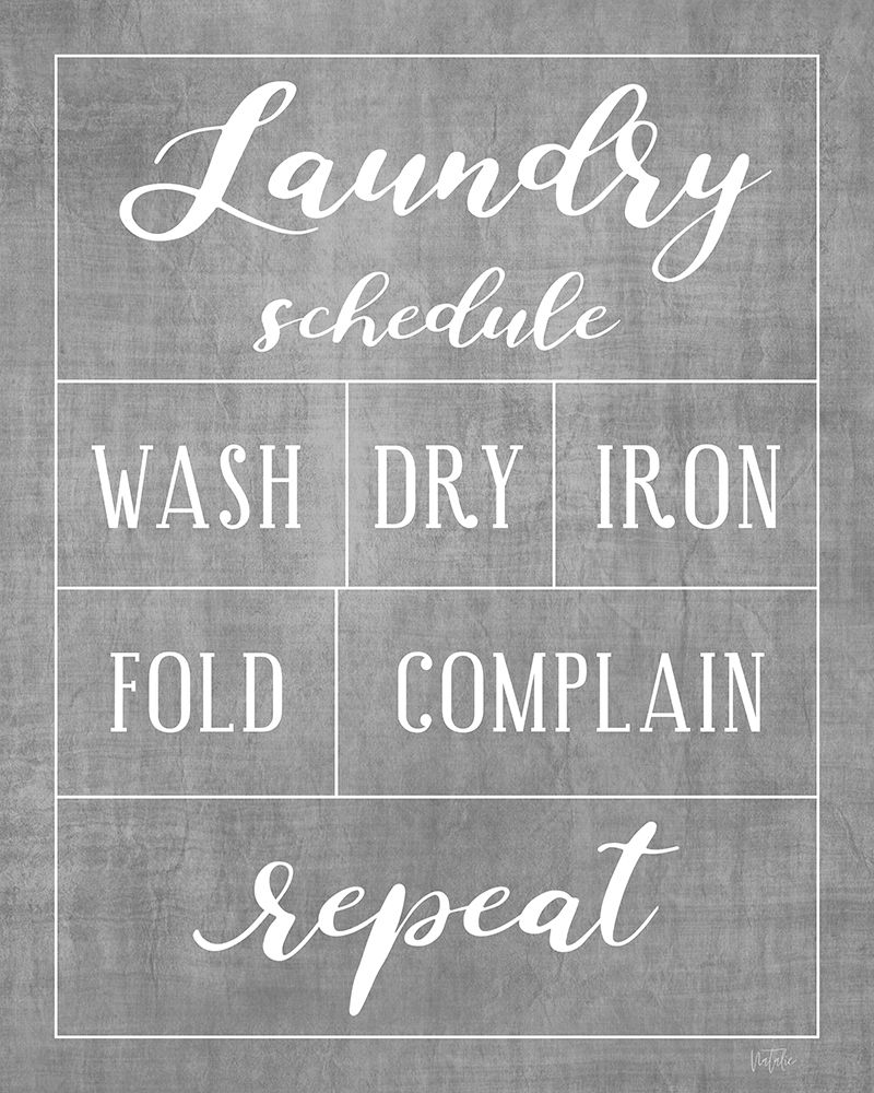 Laundry Schedule art print by Natalie Carpentieri for $57.95 CAD