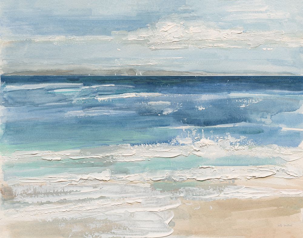 Ocean Waves I art print by Sally Swatland for $57.95 CAD