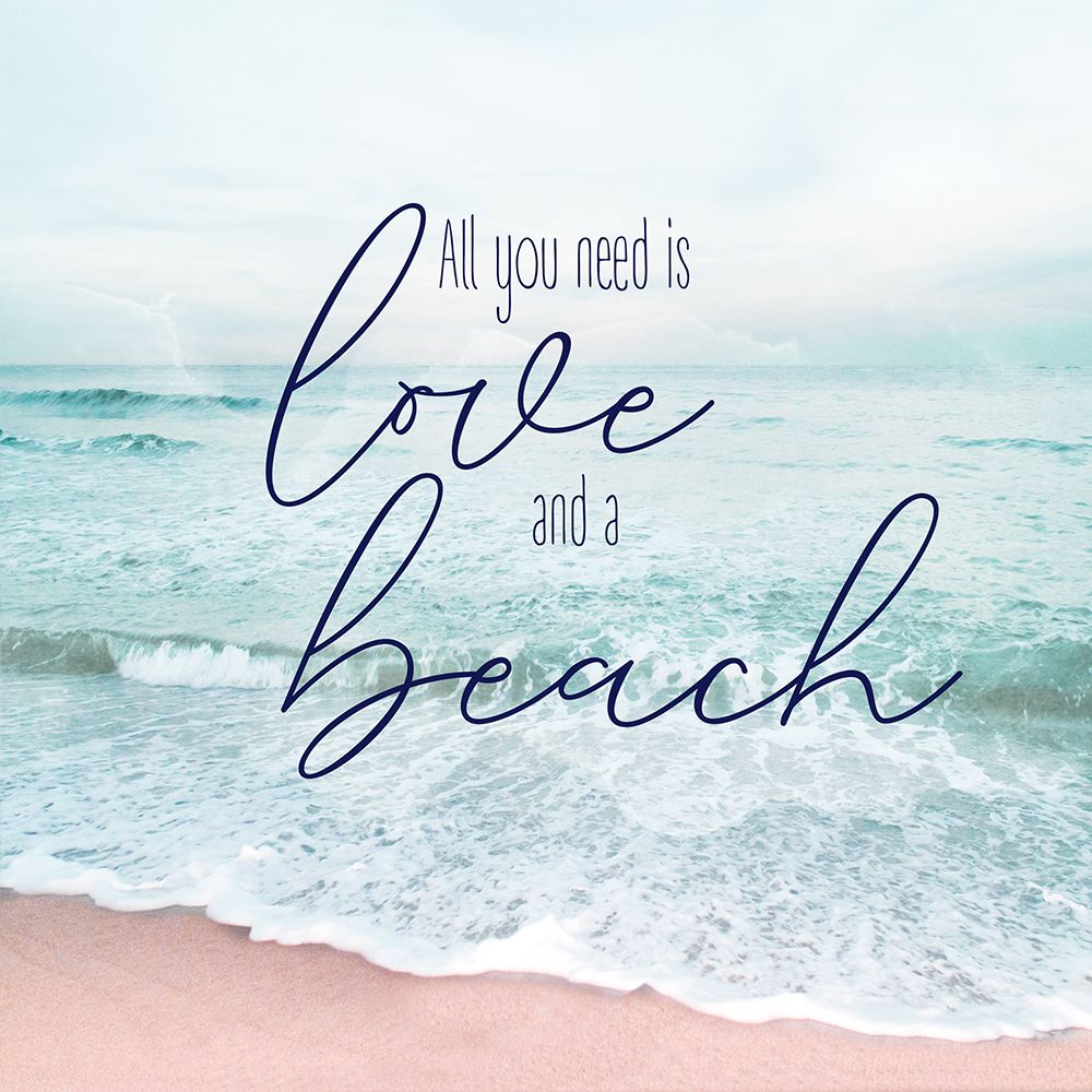 Love and a Beach art print by Natalie Carpentieri for $57.95 CAD