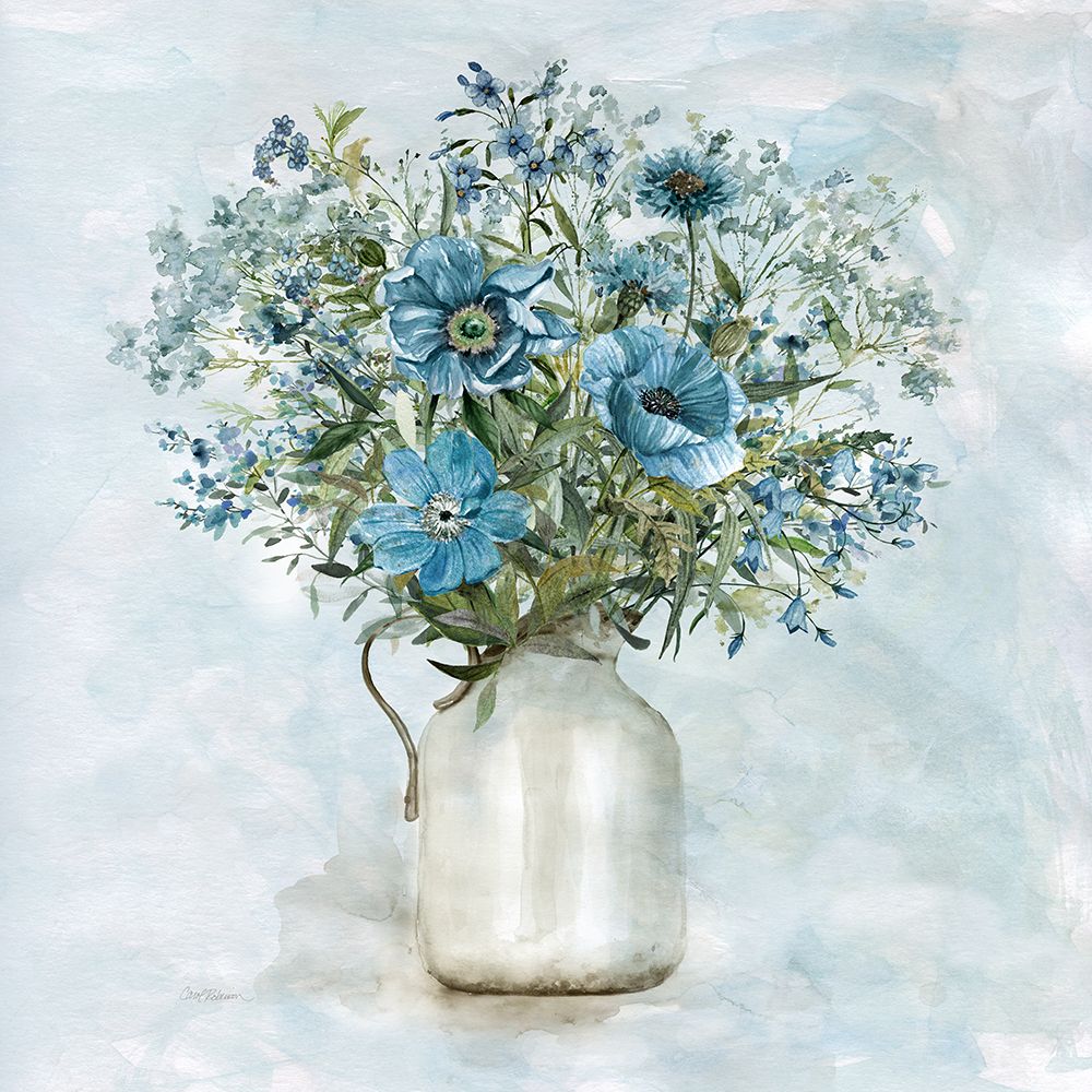 Arrayed in Blue I art print by Carol Robinson for $57.95 CAD