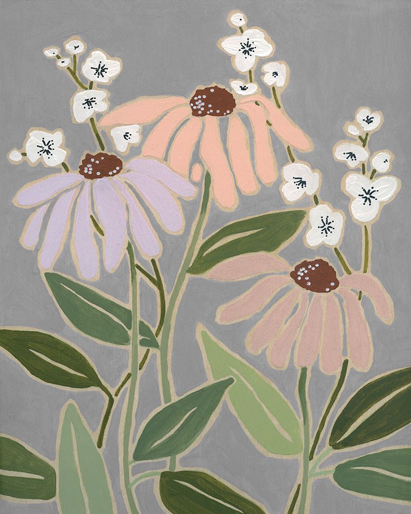 Woodblock Floral I art print by Carol Robinson for $57.95 CAD