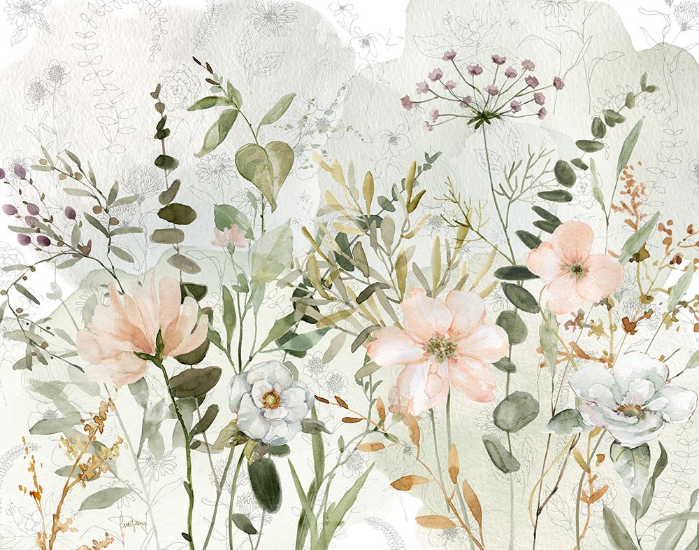 Botanical Sketchbook Floral III art print by Livi Finn for $57.95 CAD