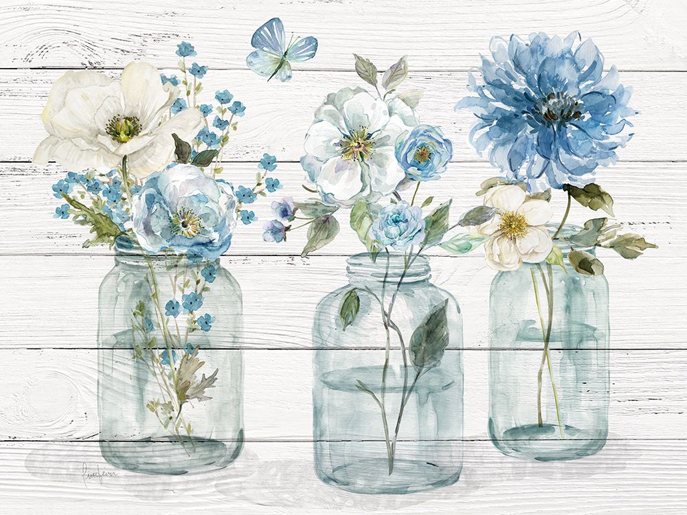 Bottled Blues art print by Livi Finn for $57.95 CAD