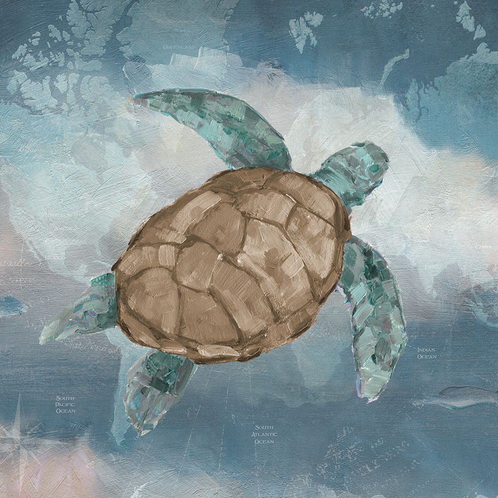 Traveling Turtle I art print by Sally Swatland for $57.95 CAD