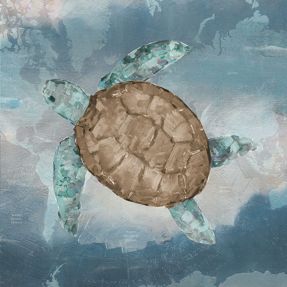 Traveling Turtle II art print by Sally Swatland for $57.95 CAD