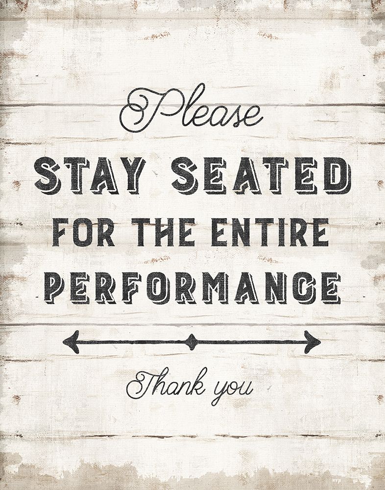 Please Stay Seated art print by Amanda Murray for $57.95 CAD