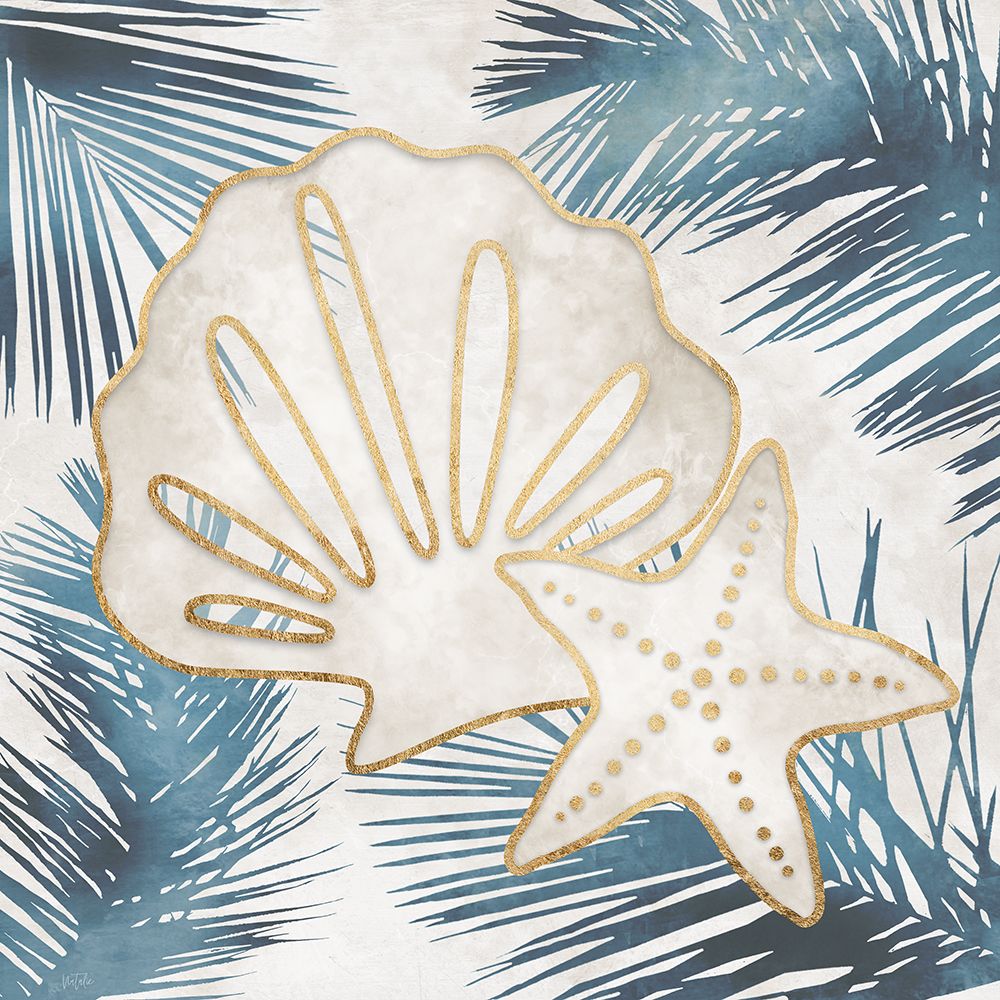Shells and Palms I art print by Natalie Carpentieri for $57.95 CAD
