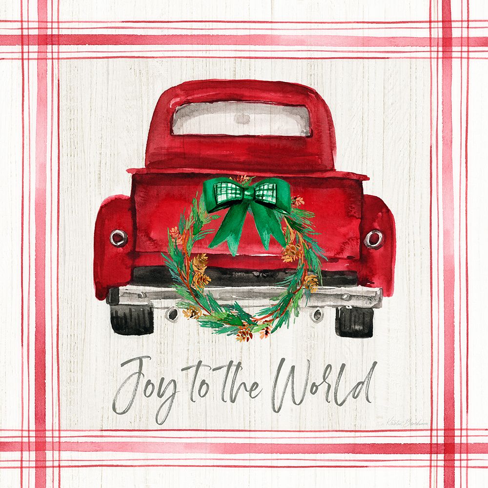 Joy Wreath Pickup art print by Kristen Brockmon for $57.95 CAD