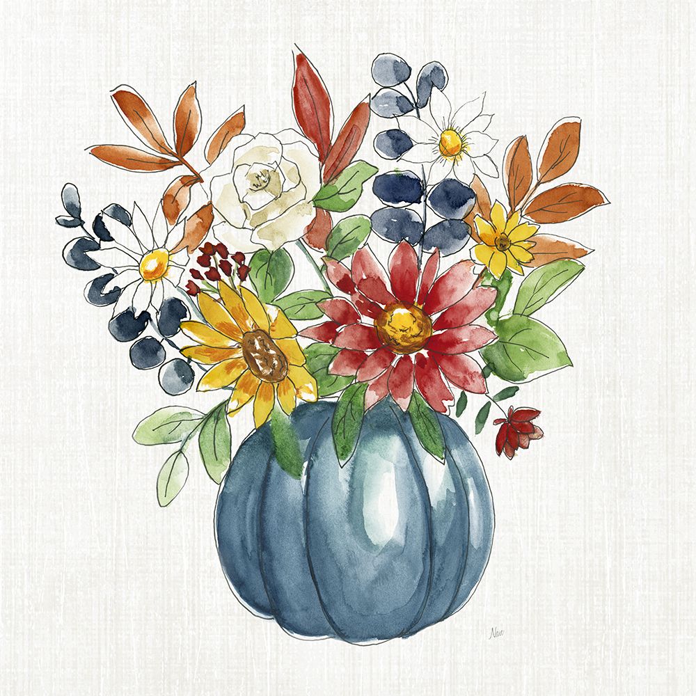 Pumpkin Bouquet II art print by Nan for $57.95 CAD