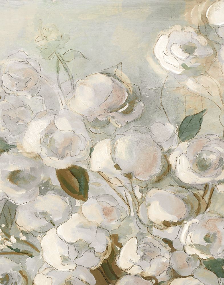 Moonlit Climbing Roses I art print by Carol Robinson for $57.95 CAD
