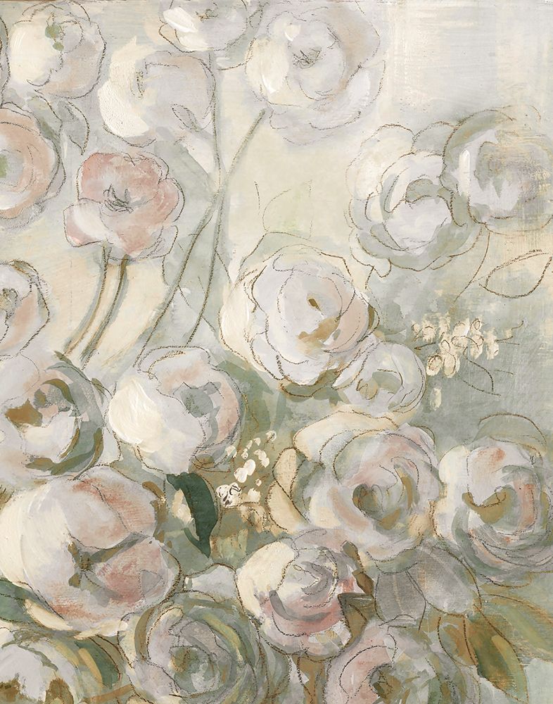 Moonlit Climbing Roses II art print by Carol Robinson for $57.95 CAD