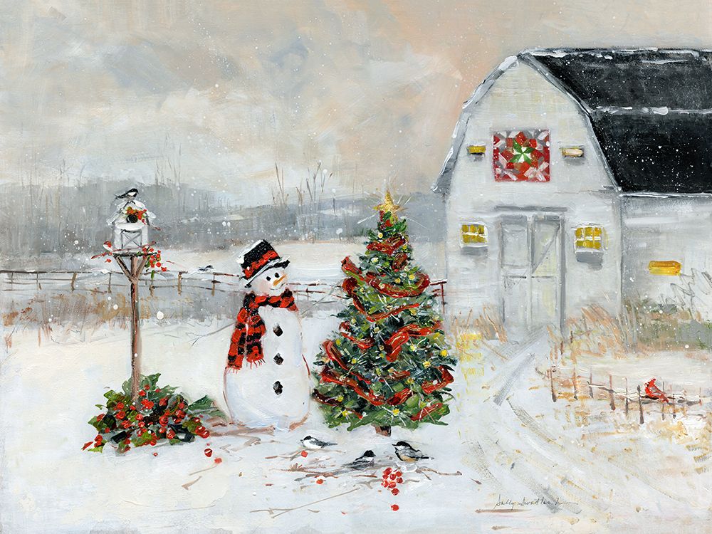 Christmas Country art print by Sally Swatland for $57.95 CAD
