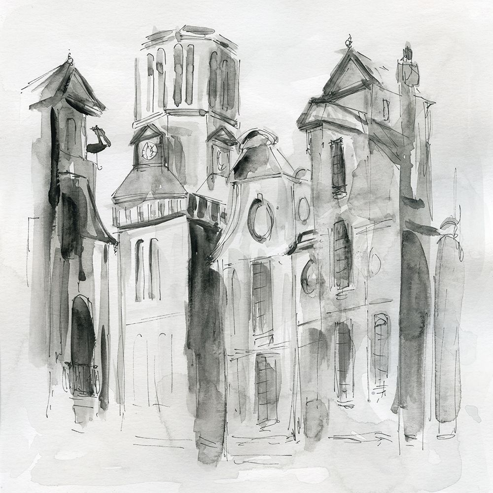 City Sketch I art print by Carol Robinson for $57.95 CAD