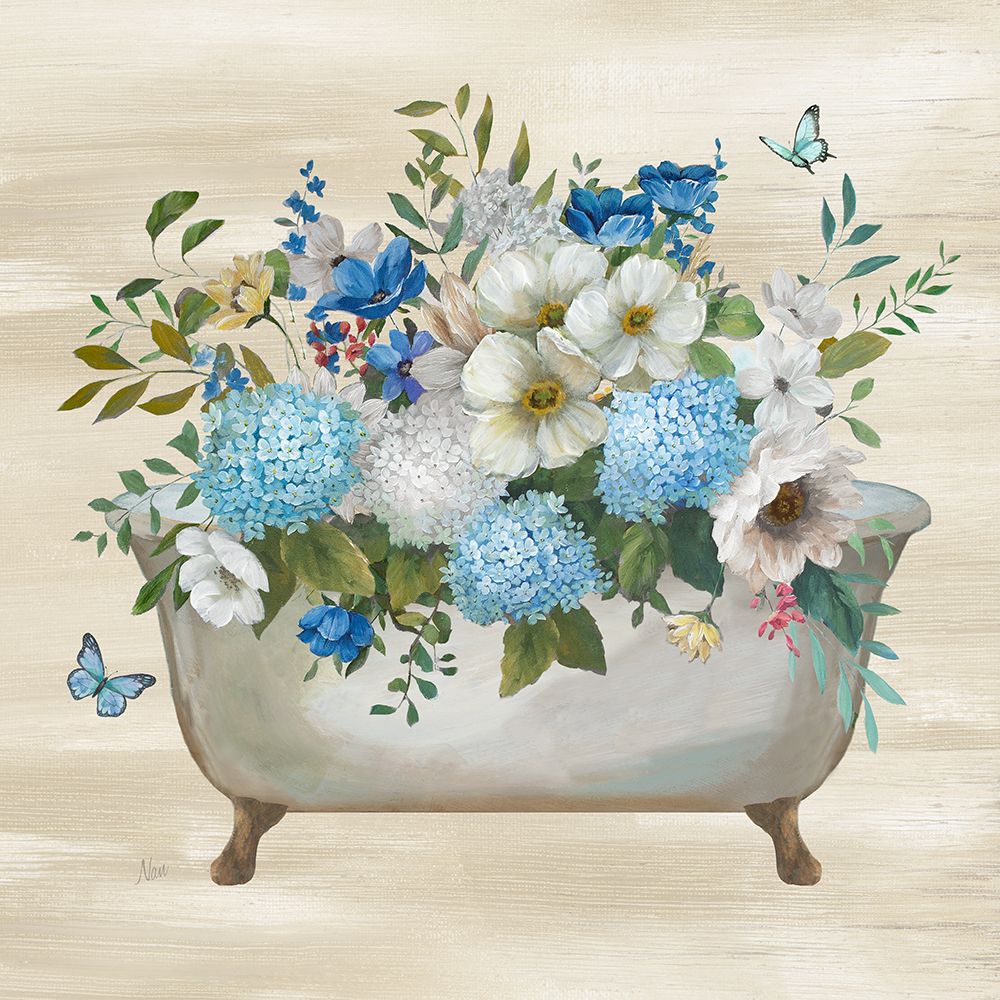Blooming Bath I art print by Nan for $57.95 CAD