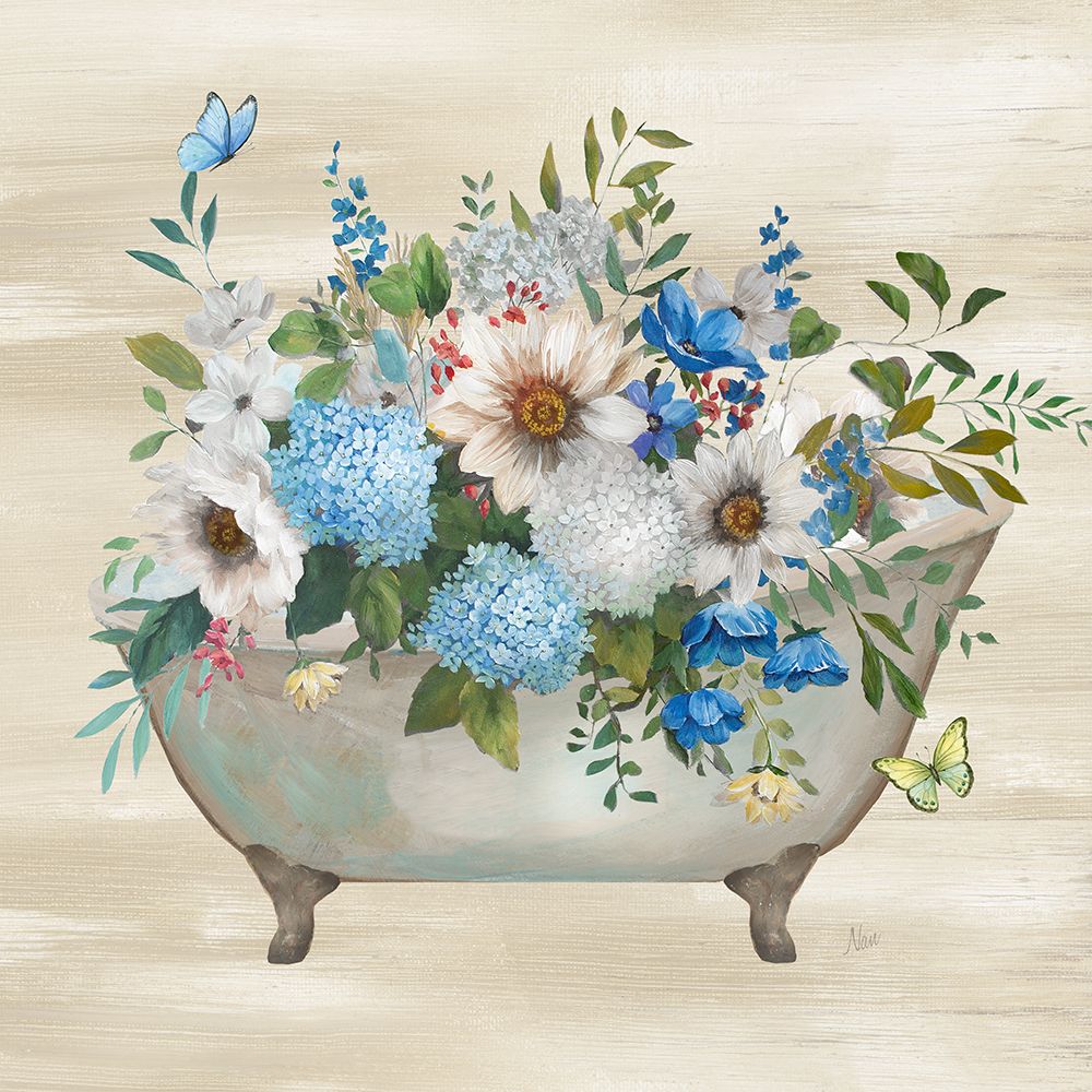 Blooming Bath II art print by Nan for $57.95 CAD