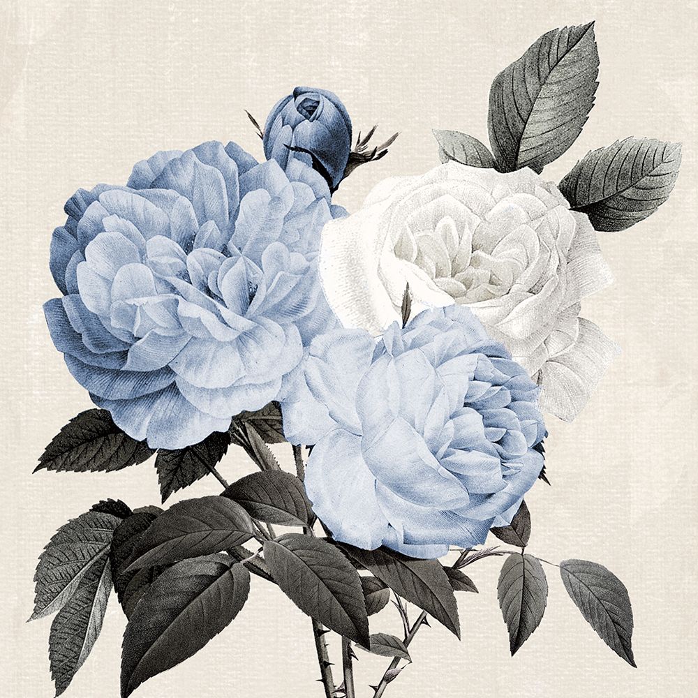Blue Botanical Arrangement II art print by Kelly Donovan for $57.95 CAD