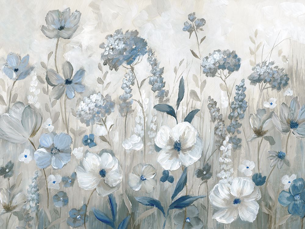 Cool Blue Field art print by Nan for $57.95 CAD