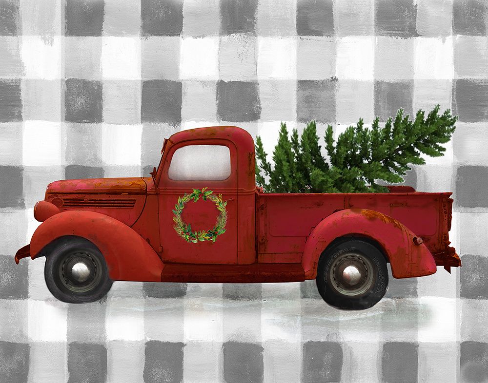 Buffalo Check Truck art print by Nan for $57.95 CAD