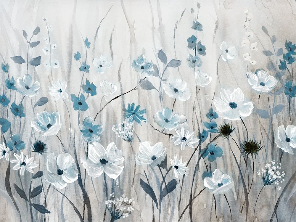 Blue Meadow Field art print by Nan for $57.95 CAD