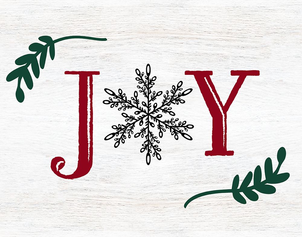 Joy Snowflake art print by CAD Design for $57.95 CAD