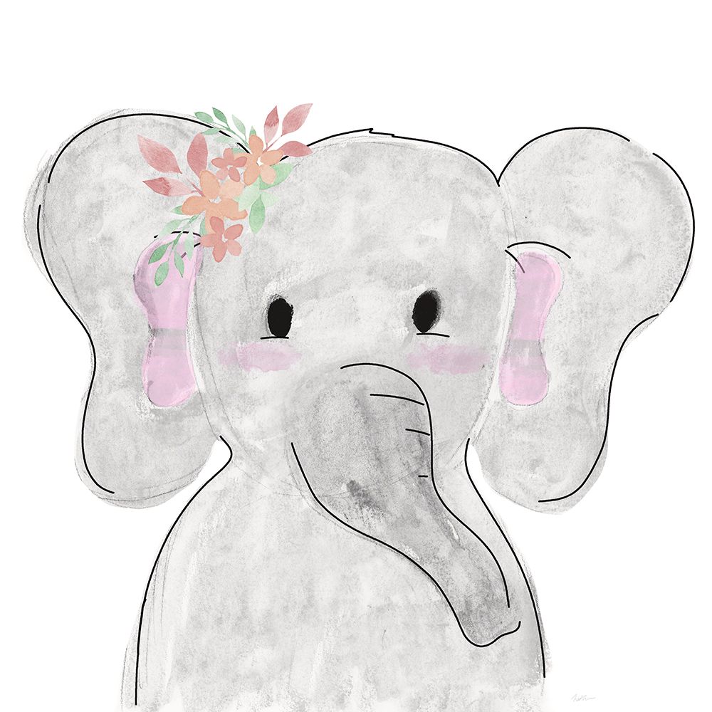 Cute Elephant art print by Natalie Carpentieri for $57.95 CAD