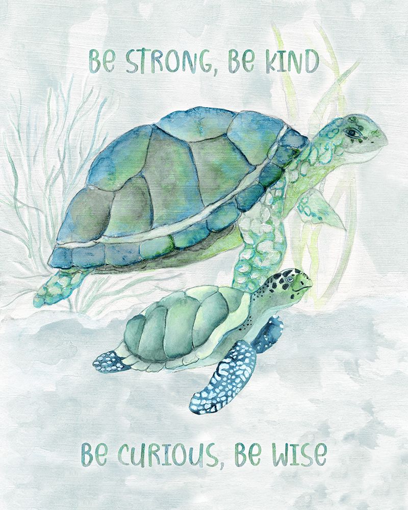 Turtle Family I art print by Tava Studios for $57.95 CAD