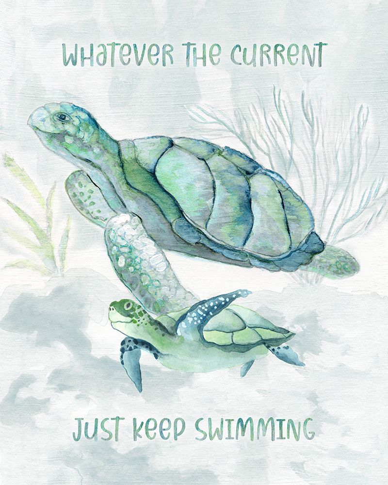 Turtle Family II art print by Tava Studios for $57.95 CAD