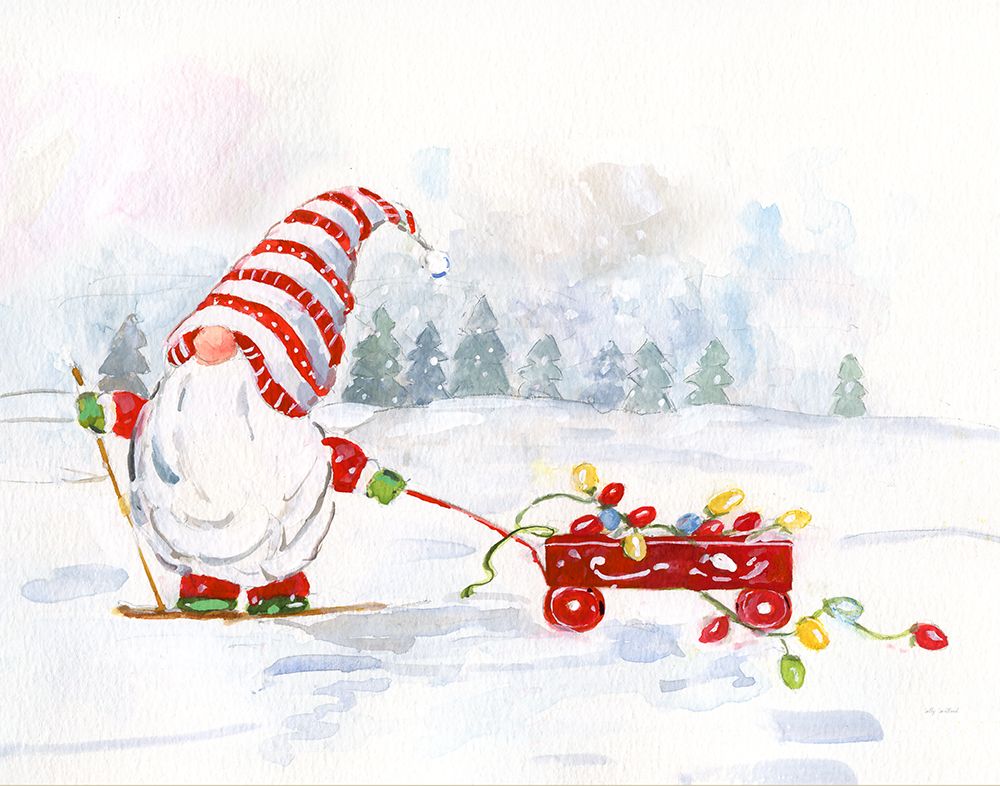 Winter Gnome II art print by Sally Swatland for $57.95 CAD