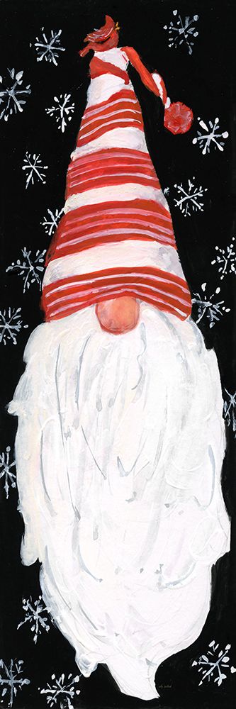 Winter Snow Gnome art print by Sally Swatland for $57.95 CAD