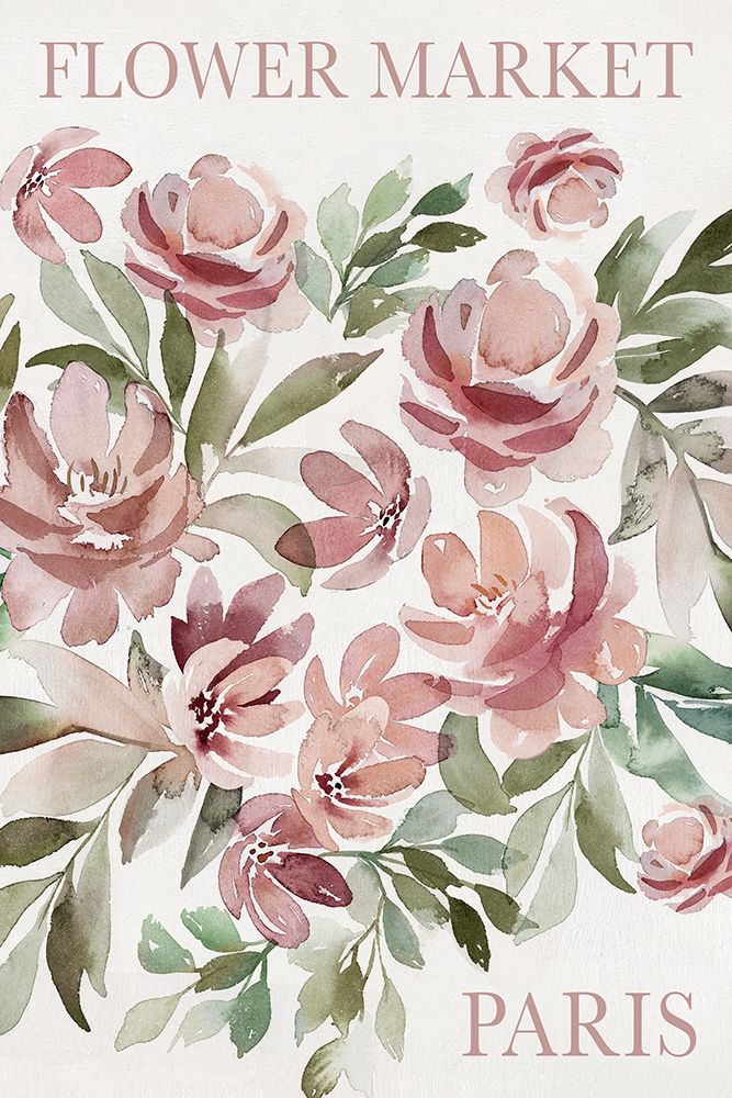 Paris Flower Market art print by Kristen Brockmon for $57.95 CAD