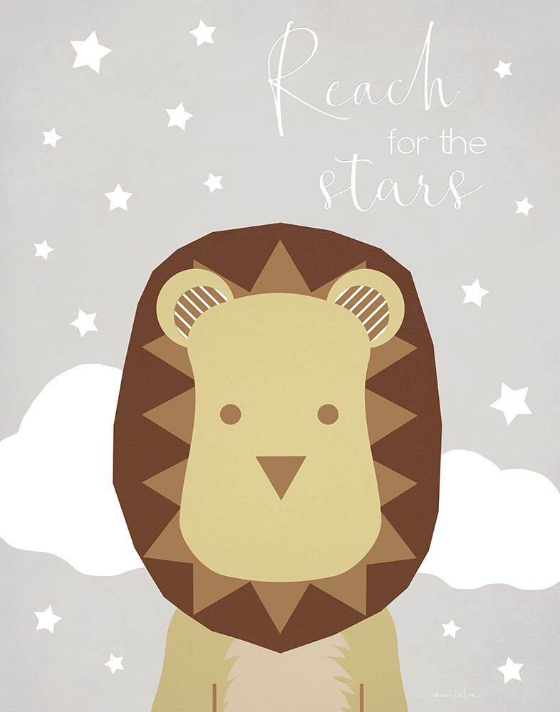 Stars Lion art print by Daniela Santiago for $57.95 CAD