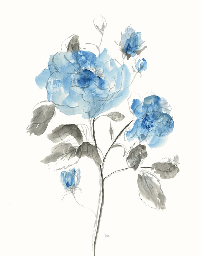 Sketchy Blue II art print by Nan for $57.95 CAD