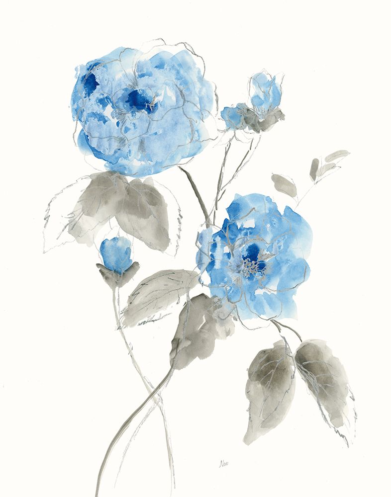 Sketchy Blue III art print by Nan for $57.95 CAD
