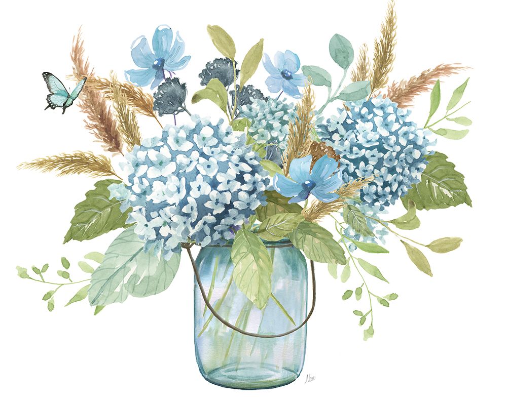 Summer in Blue I art print by Nan for $57.95 CAD