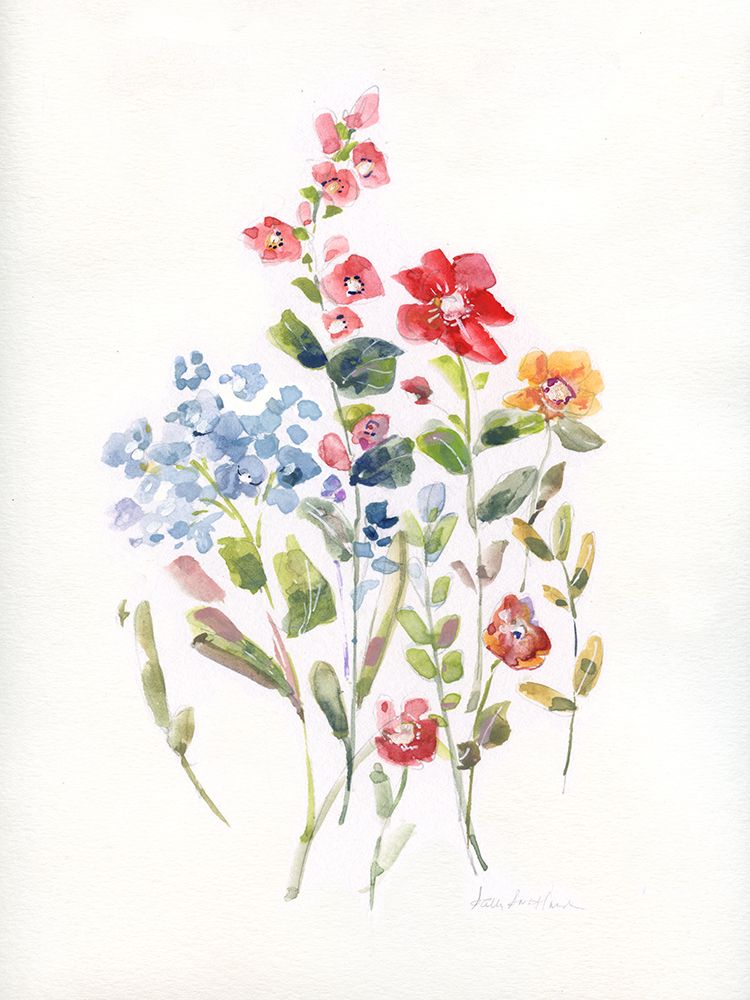 Spring Flower Garden II art print by Sally Swatland for $57.95 CAD