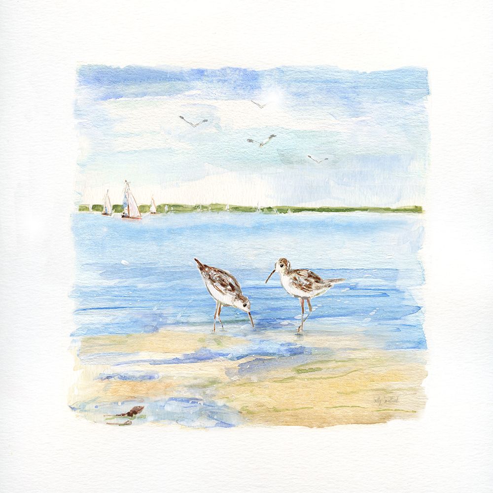 Sandpiper Beach I art print by Sally Swatland for $57.95 CAD