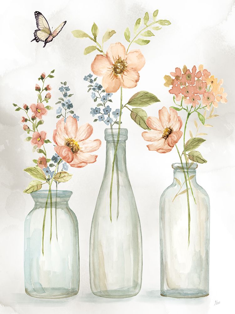 Summer Trio I art print by Nan for $57.95 CAD