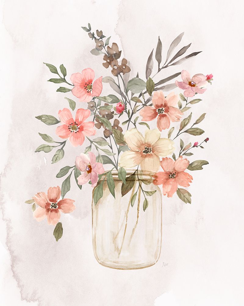 Peaches and Cream I art print by Nan for $57.95 CAD