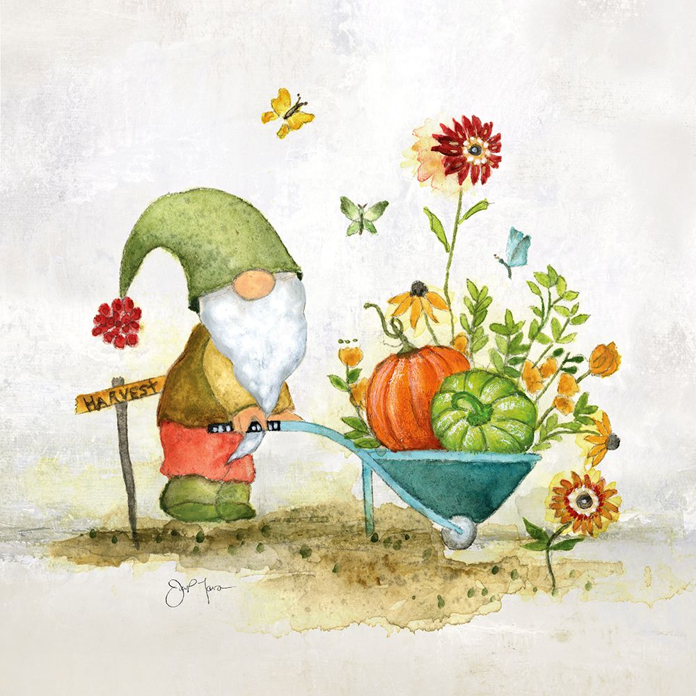 Garden Harvest Gnome art print by Tava Studios for $57.95 CAD