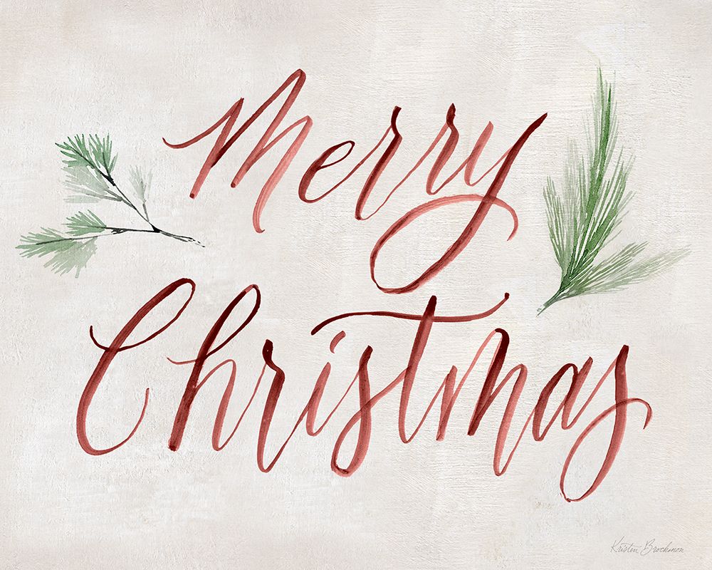 Merry Christmas art print by Kristen Brockmon for $57.95 CAD