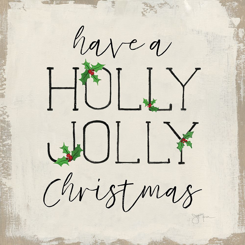 Holly Jolly Christmas art print by Tava Studios for $57.95 CAD