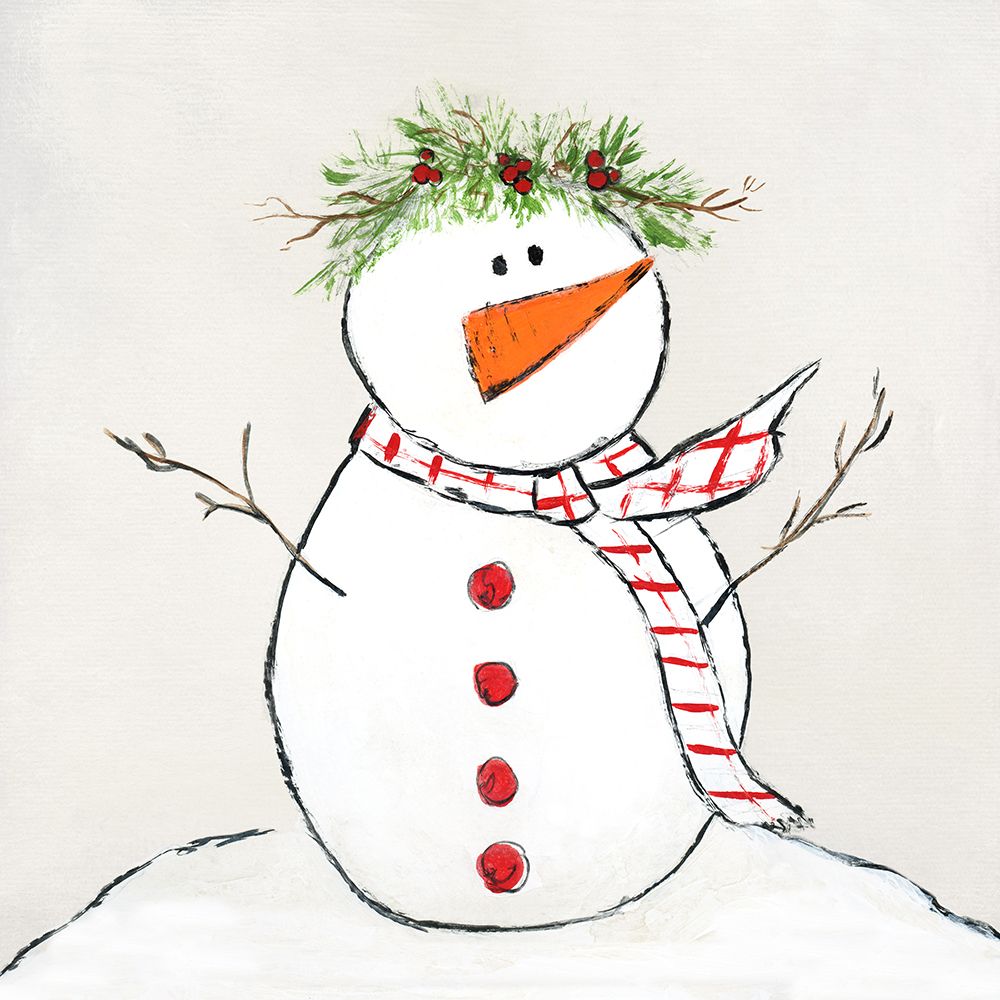 Holly Jolly I art print by Tava Studios for $57.95 CAD