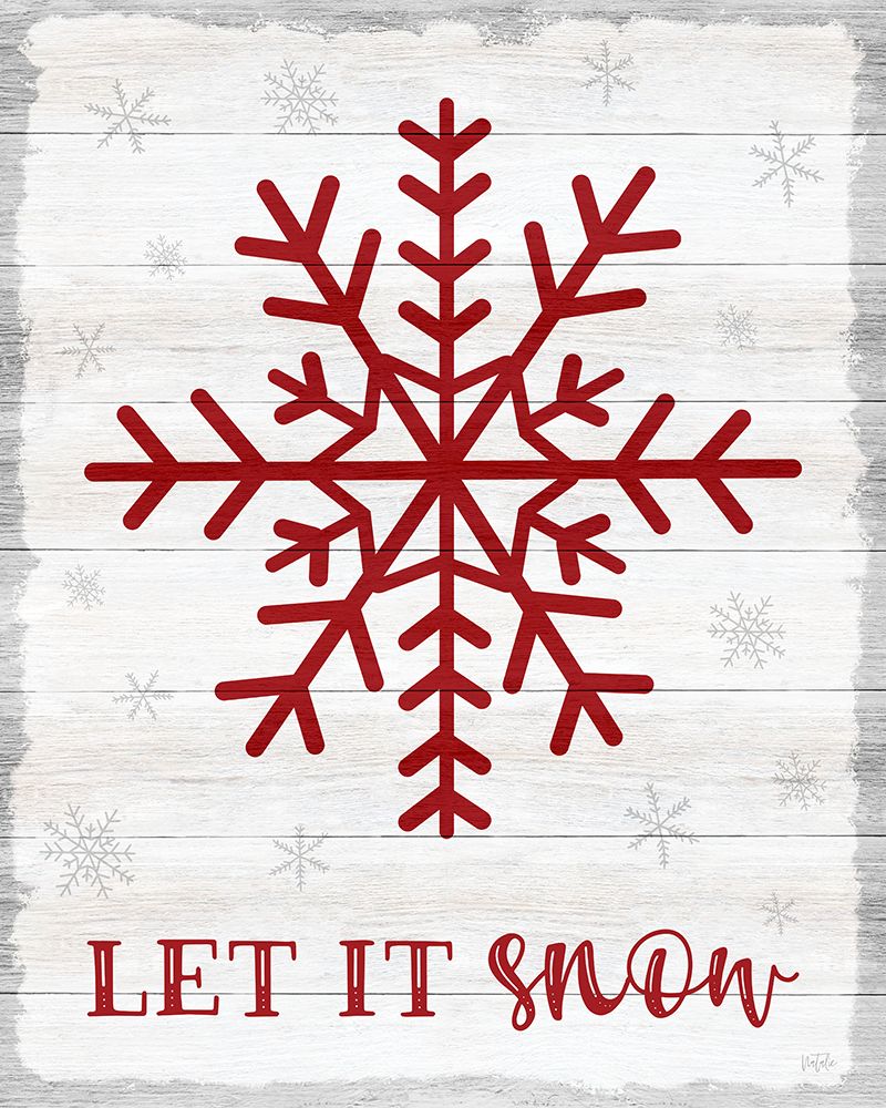 Let it Snow Snowflake art print by Natalie Carpentieri for $57.95 CAD