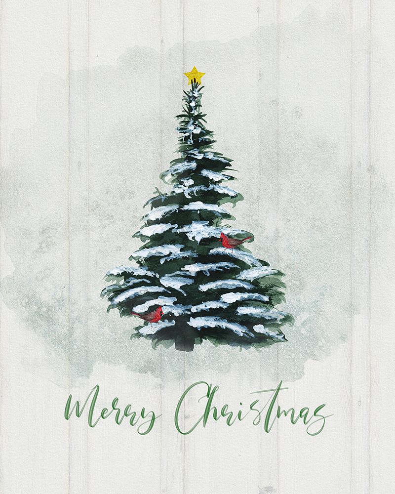 Winter Pine Christmas art print by Susan Jill for $57.95 CAD
