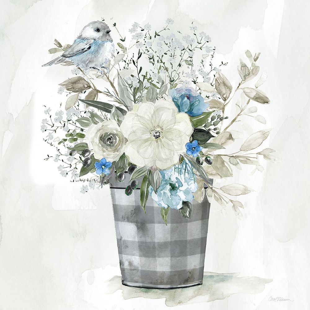 Farmhouse Blues I art print by Carol Robinson for $57.95 CAD